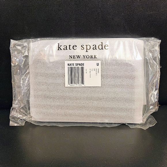 Kate Spade Lucy Space Flower Small Card Holder Wristlet in Black - Picture 7 of 7